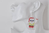 Acrylic Christmas Aussie BBQ  Sausage Sizzle Beach Santa Novelty Drop Dangle Earrings