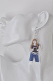 Acrylic Kath and Kim Drop Dangle Earrings