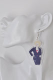 Acrylic Kath and Kim Drop Dangle Earrings