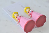 Novelty Mario Princess Peach Drop Dangle Earrings