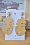 Face Cutout Novelty Fun Drop Dangle Earrings