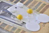 Acrylic Perspex Daisy Flower Dangle Drop Earrings