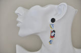 Acrylic Nostagic White Rabbit Candy Lolly Stud Drop Earrings