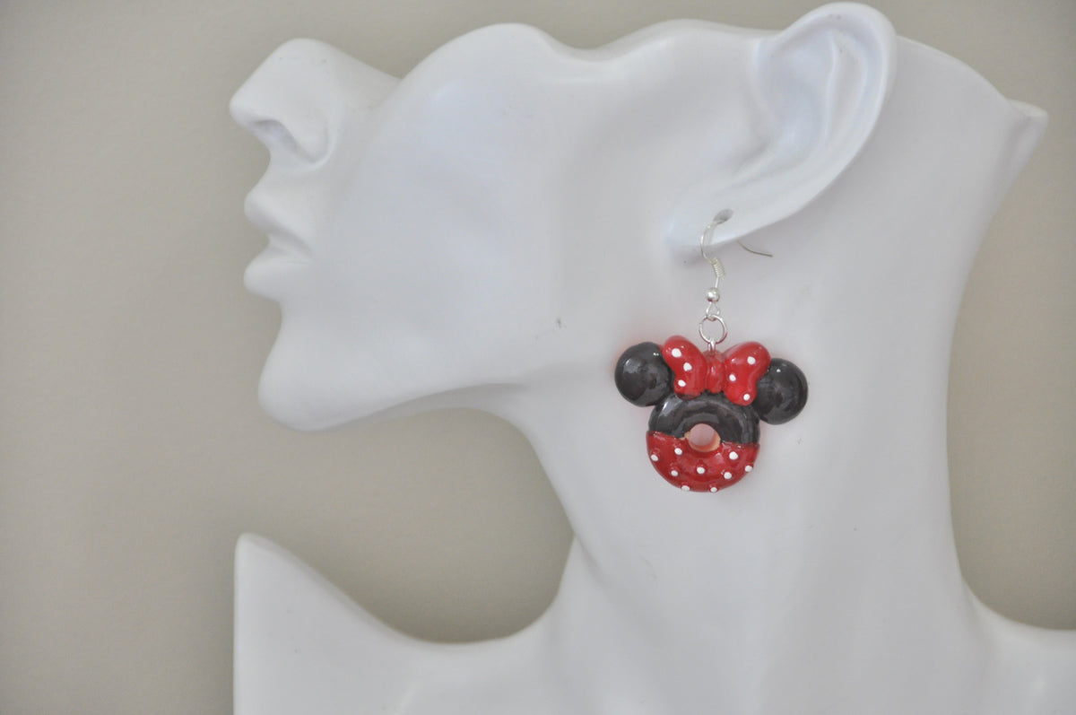 Chocolate Pretzel Food Drop Earrings