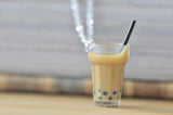 Boba Pearl Bubble Milk Tea Resin Necklace