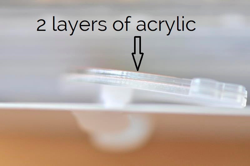 Acrylic Planet Universe Saturn Pin Brooch