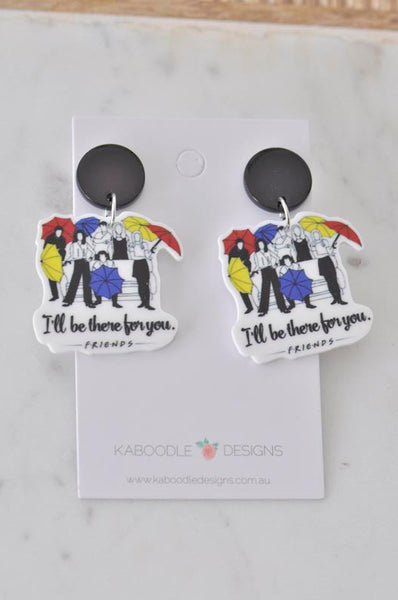 Acrylic Friends Monica Rachel Ross Dangle Earrings