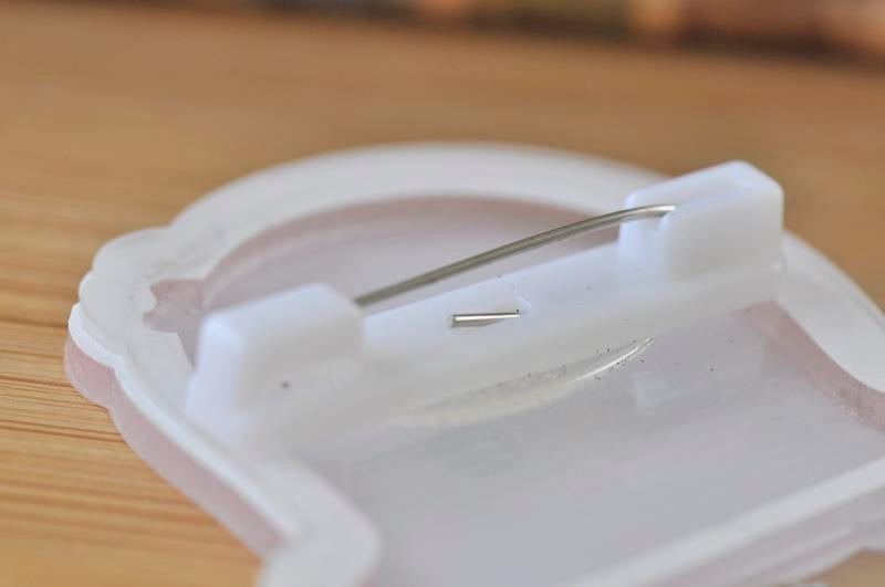 Acrylic Magical Mermaid Glitter Stars Sparkles Large Pin Brooch