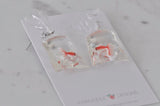 Novelty Resin Goldfish Koi Gold Fish Bag Dangle Earrings