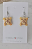 Hello Panda Japanese Retro Cookie Biscuit Asian Snack Novelty Fun Drop Dangle Earrings