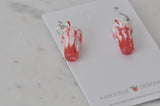 Iced Coffee Strawberry Milkshake Soda Novelty Fun Drop Dangle Earrings