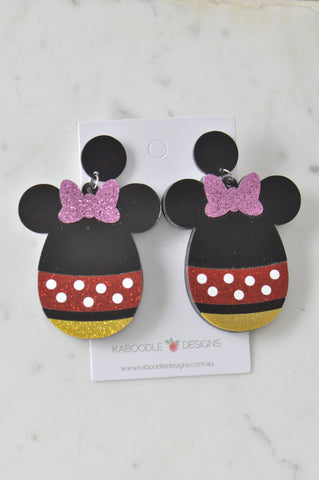 Acrylic Chocolate Easter Egg Drop Dangle Earrings