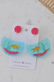 Acrylic Fish Bowl Goldfish Koi Fish Dangle Earrings