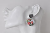 Clay Mushroom Drop Dangle Earrings