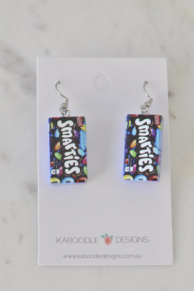 Chocolate Candy Lolly Food Drop Earrings