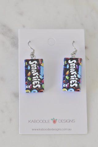 Chocolate Candy Lolly Food Drop Earrings