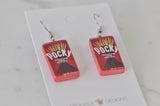 Pocky Snack Chocolate Biscuit Food Drop Earrings