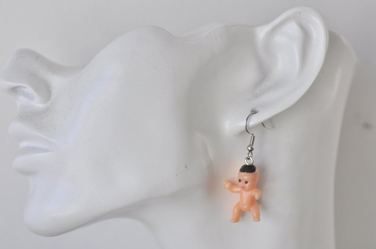 Novelty Miniature Baby Drop Dangle Earrings