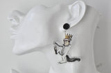 Acrylic Storybook Where The Wild Things Are Novelty Fun Drop Dangle Earrings