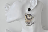 Acrylic Storybook Where The Wild Things Are Novelty Fun Drop Dangle Earrings