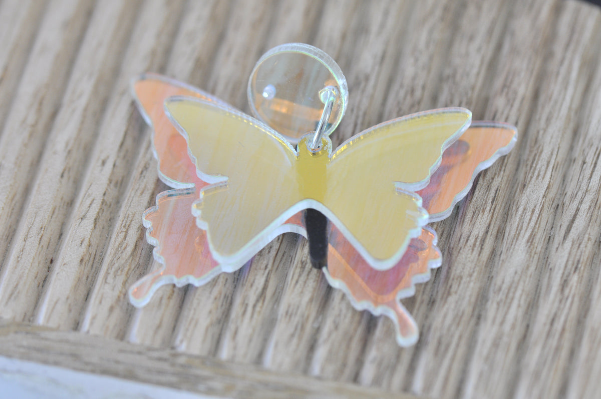 Acrylic Translucent Butterfly Concert Drop Dangle Earrings