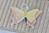 Acrylic Translucent Butterfly Concert Drop Dangle Earrings