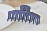 Acrylic Hair Claw Clip Large - Matte Navy Blue