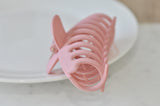 Acrylic Hair Claw Clip Large - Matte Pink