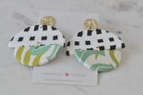 Clay Geometric Shapes and Patterns Drop Dangle Earrings