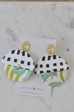 Clay Geometric Shapes and Patterns Drop Dangle Earrings