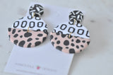 Clay Geometric Shapes and Patterns Drop Dangle Earrings