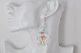 Acrylic Mr Squiggle 90s TV Show Drop Dangle Earrings