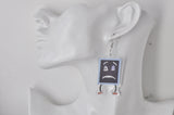 Acrylic Mr Squiggle 90s TV Show Drop Dangle Earrings