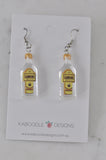 Dry Gin Alcohol Spirits Novelty Fun Drop Dangle Earrings