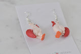 Animal Chicken Rooster Hen Cockerel Novelty Fun Drop Dangle Earrings