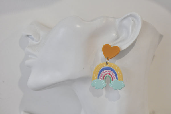 Novelty Boho Rainbow Dangle Earrings