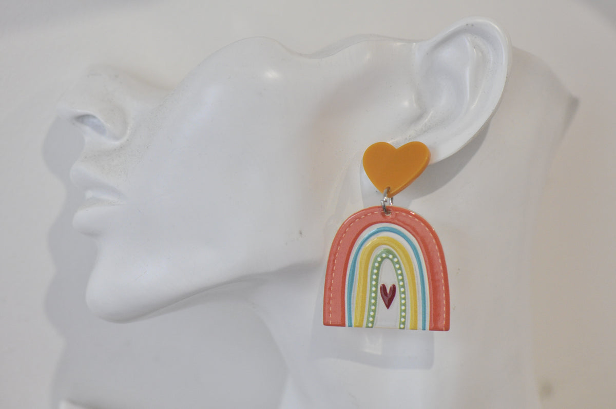 Novelty Boho Rainbow Dangle Earrings