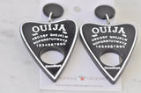 Novelty Ouija Board Spirit Fortune Telling Dangle Earrings  - Black and White