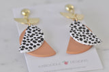 Clay Geometric Shapes and Patterns Drop Dangle Earrings