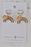 Rainbow Sunflower Happy Sunshine Drop Dangle Earrings