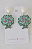 Acrylic Apple Tree Drawing Teachers Drop Dangle Earrings