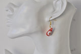 Tomato Ketchup Sauce Bottle Novelty Fun Drop Dangle Earrings