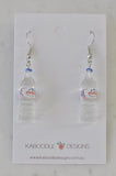 Evian Water Spring Mineral Novelty Fun Drop Dangle Earrings