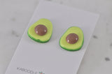 Miniature Food Avocado Stud Earrings