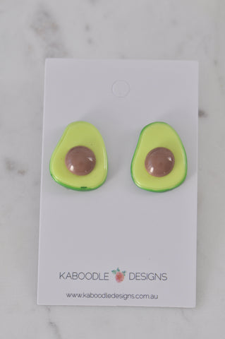 Miniature Food Avocado Stud Earrings