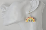 Enamel Rainbow Drop Dangle Earrings