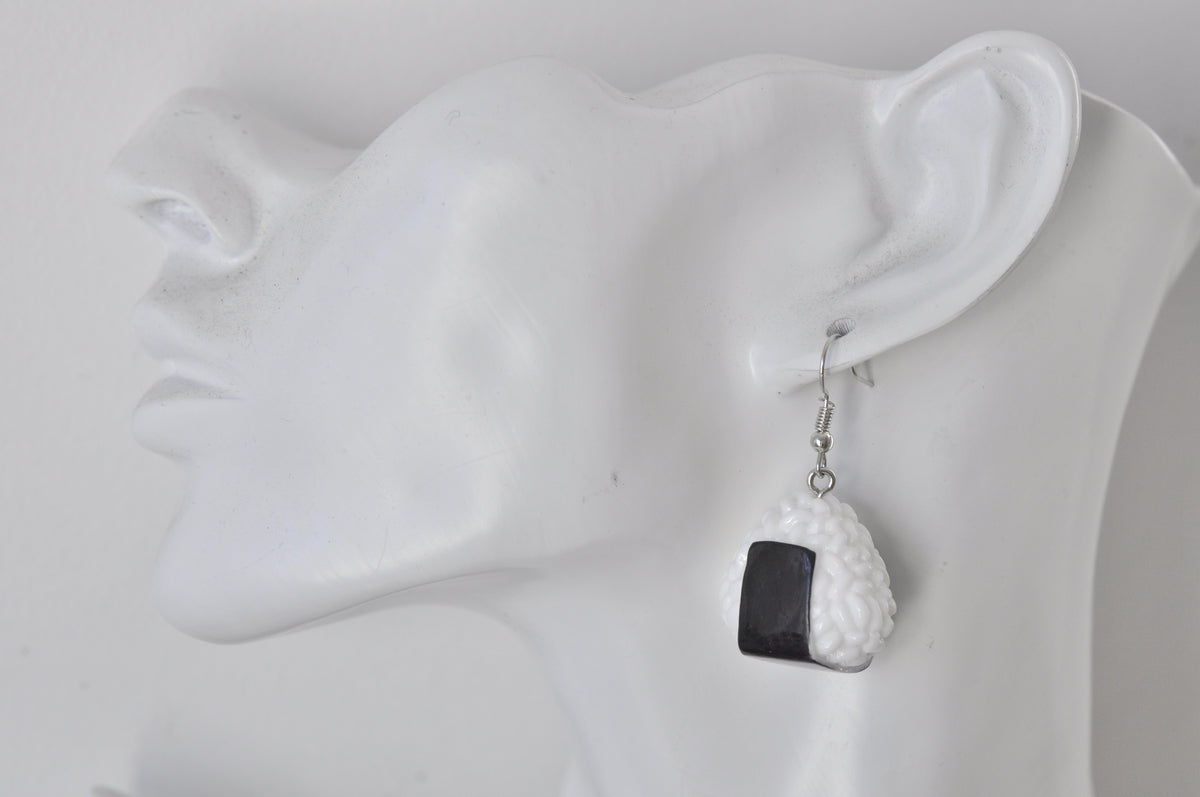 Novelty Fun 3D Kikkoman Soy Sauce Sushi Drop Dangle Earrings