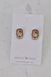 Home Alone 90s Movie Kevin Face Enamel Stud Earrings