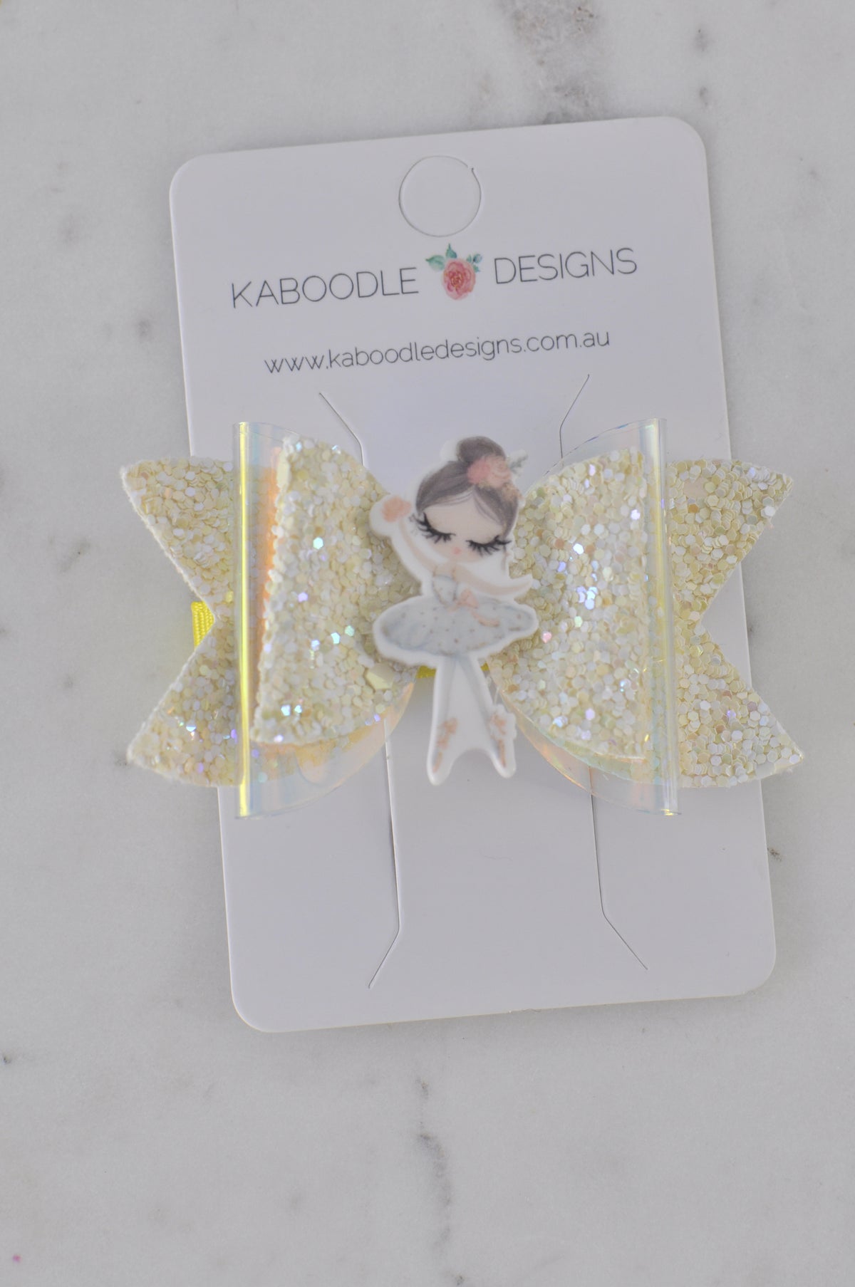 Bow Glitter Ballerina Ballet Hair Clip