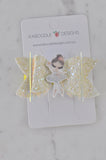 Bow Glitter Ballerina Ballet Hair Clip